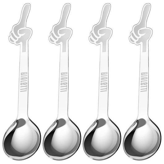 Bialetti DCDESIGN15 cucchiaio Cucchiaino da caffè Acciaio inox 4 pz