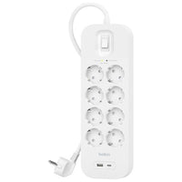 Belkin SRB003VF2M protezione da sovraccarico Bianco 8 presa(e) AC 2 m