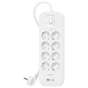 Belkin SRB003VF2M protezione da sovraccarico Bianco 8 presa(e) AC 2 m