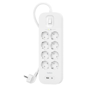 Belkin SRB003VF2M protezione da sovraccarico Bianco 8 presa(e) AC 2 m