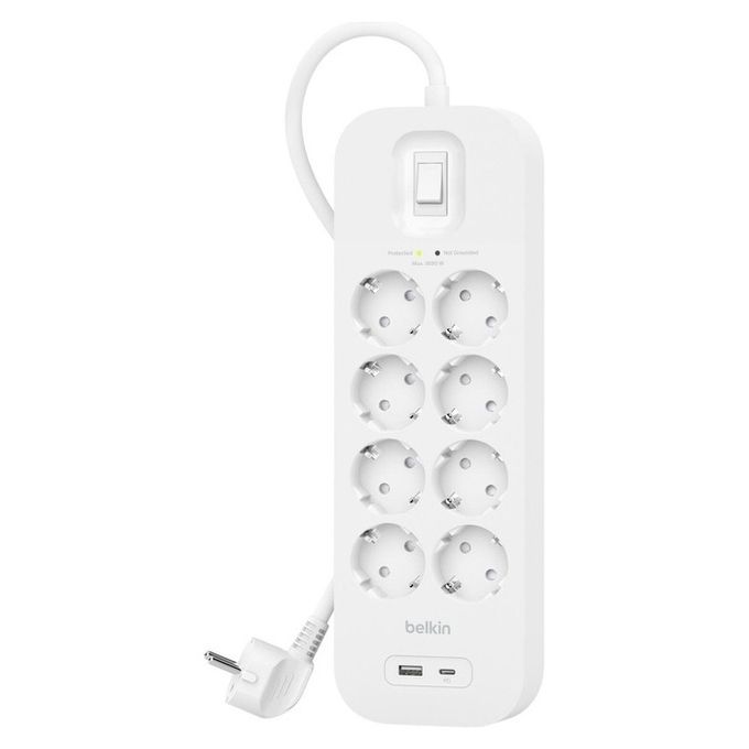 Belkin SRB003VF2M protezione da sovraccarico Bianco 8 presa(e) AC 2 m