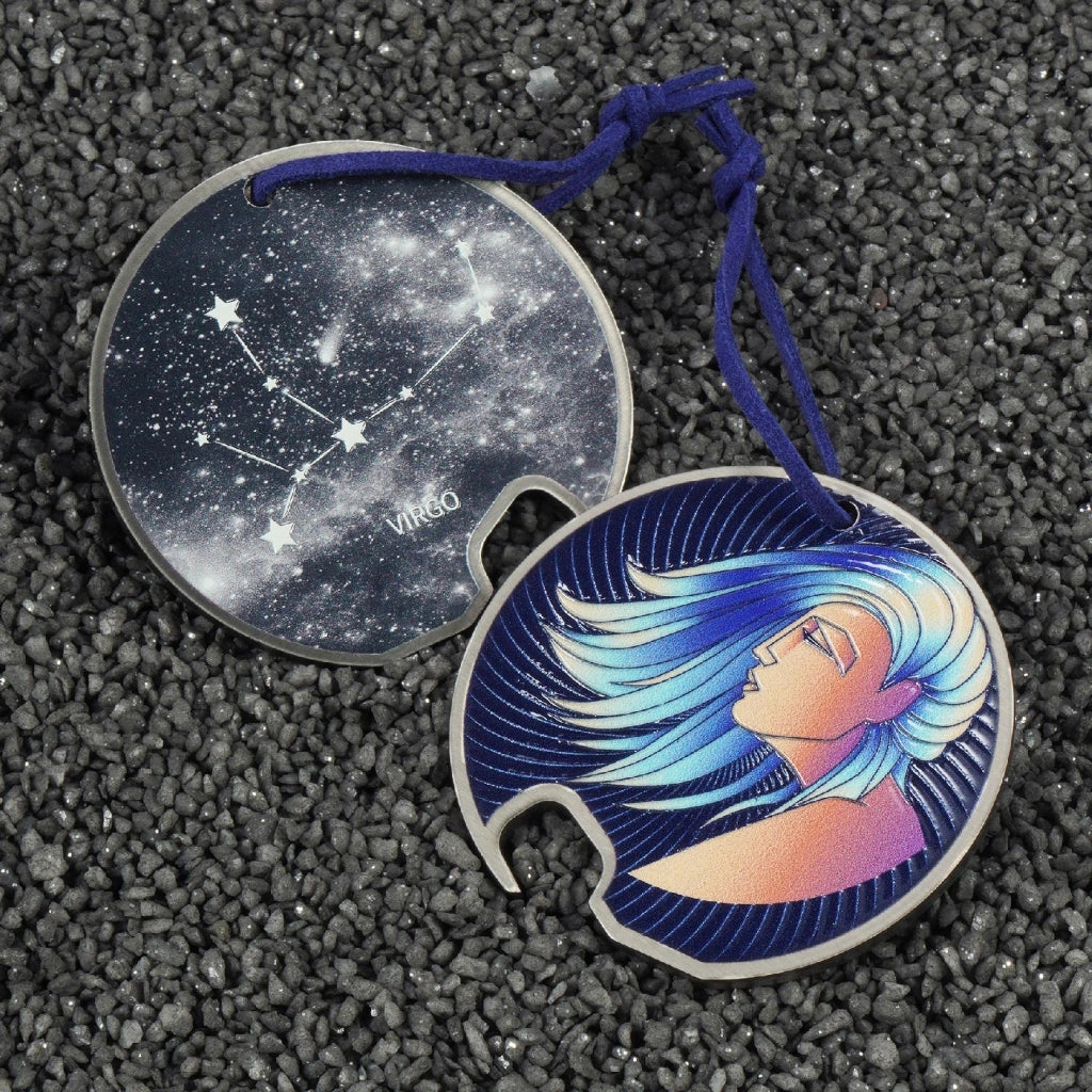 Apribottiglie KADAX in metallo per bottiglie di birra, regalo per il segno zodiacale della Vergine, resistente.