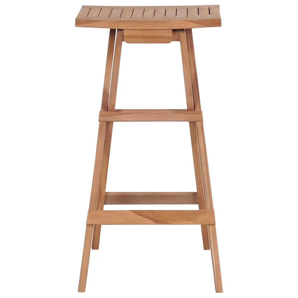 Sgabelli da Bar Pieghevoli 4 pz in Legno Massello di Teak 44728