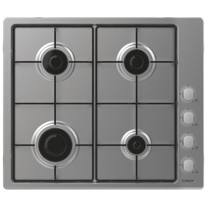 Candy Idea CHW6LX Acciaio inox Da incasso 60 cm Gas 4 Fornello(i)