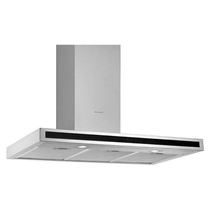 Silverline 3173 Cappa aspirante a parete Nero, Acciaio inox 593 m³/h A