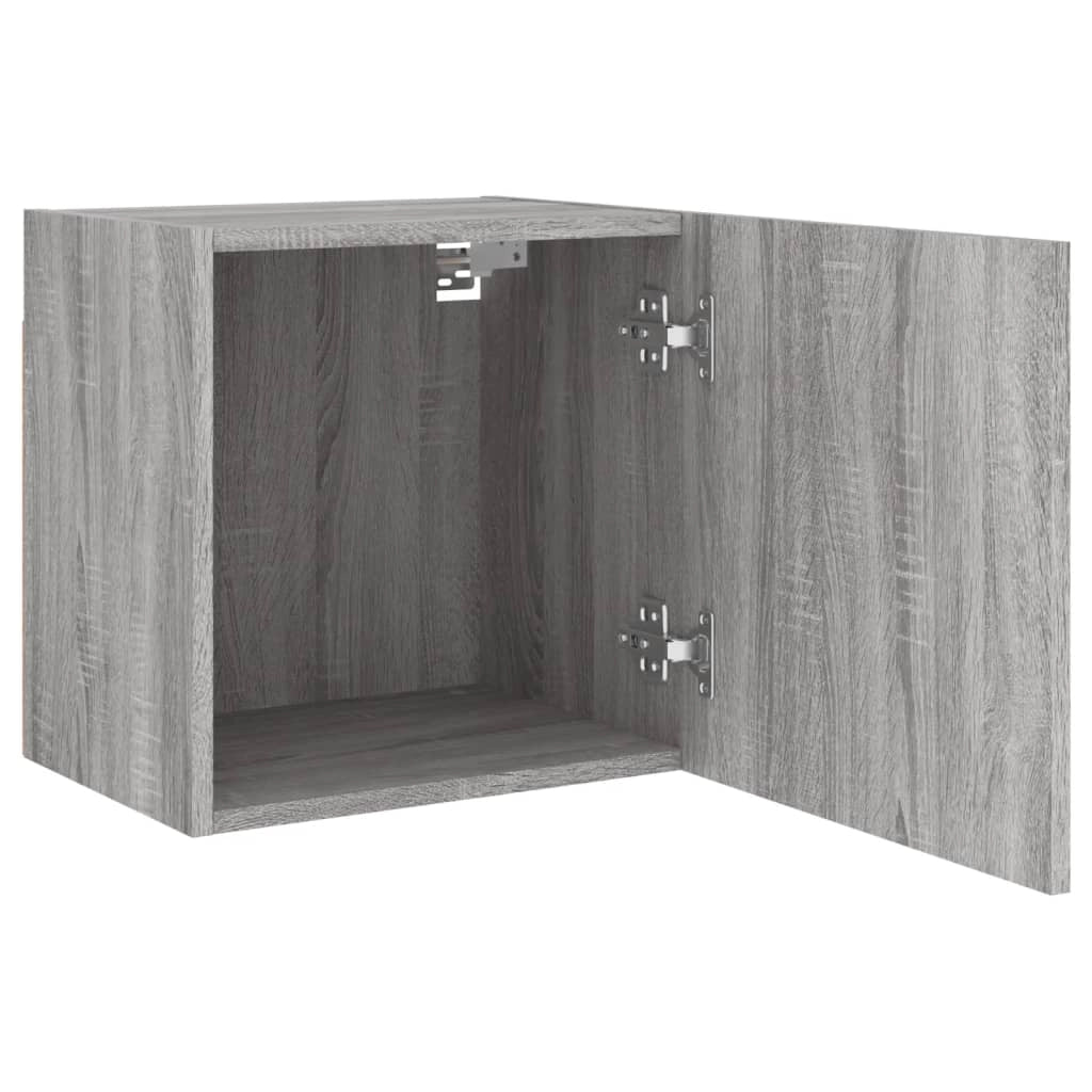 Mobile TV multimediale scaffale TV mobile TV credenza TV sala da pranzo soggiorno camera da letto da parete legno Sonoma 40,5 x 30 x 40 cm grigio 02_0028184