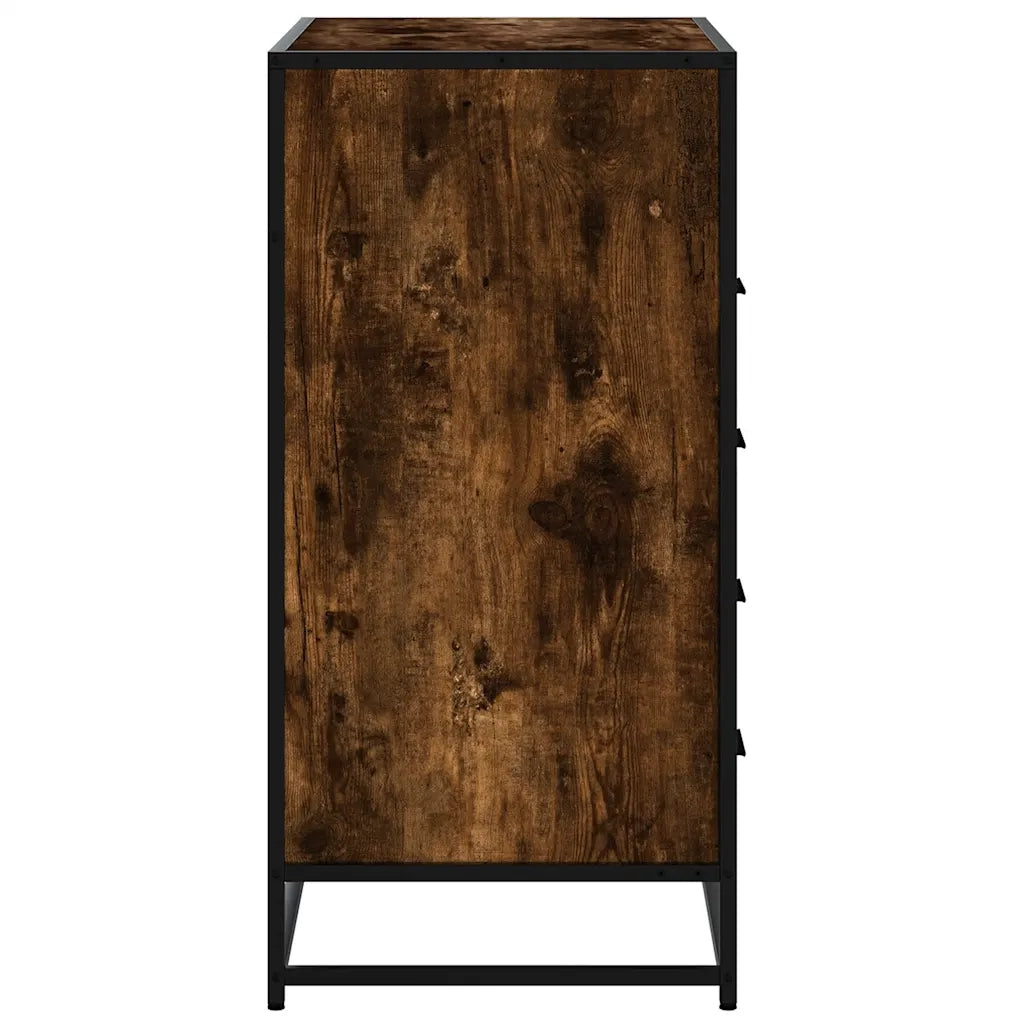 Cassettiera Rovere Fumo 70x41x83,5 cm in Legno Multistrato 849091