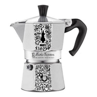 Bialetti Moka Express 90th Anniversary 0,13 L Nero, Argento, Bianco