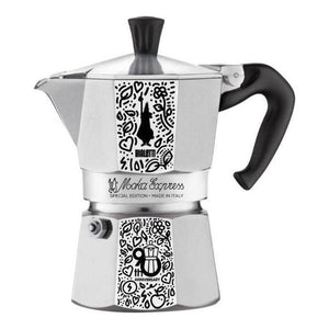 Bialetti Moka Express 90th Anniversary 0,13 L Nero, Argento, Bianco