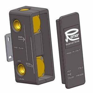 Box incasso per monocomando doccia a 3 vie