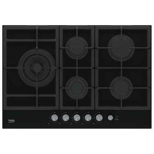 Beko HILL 75235 S piano cottura Nero Da incasso 75 cm Gas 5 Fornello(i)