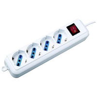 nuovaVideosuono 80179N prolunghe e multiple 1,5 m 4 presa(e) AC Interno Bianco