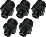 Set di Riduzione a 5 pezzi - Male/Male Flessibile - Connettori 1"/1/2" - Reducibili in Plastica - Nipple di Riduzione - PN 10 Bar - Fitting