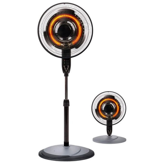 DCG Eltronic VESA05 stufetta elettrica Interno Nero, Grigio 2000 W Riscaldatore ambiente elettrico con ventilatore