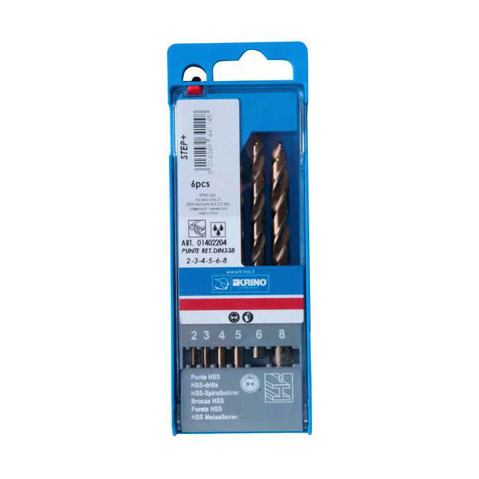 Krino 8 01402 Punte Hss Rettif. Step Sr 6 Pezzi 2mm