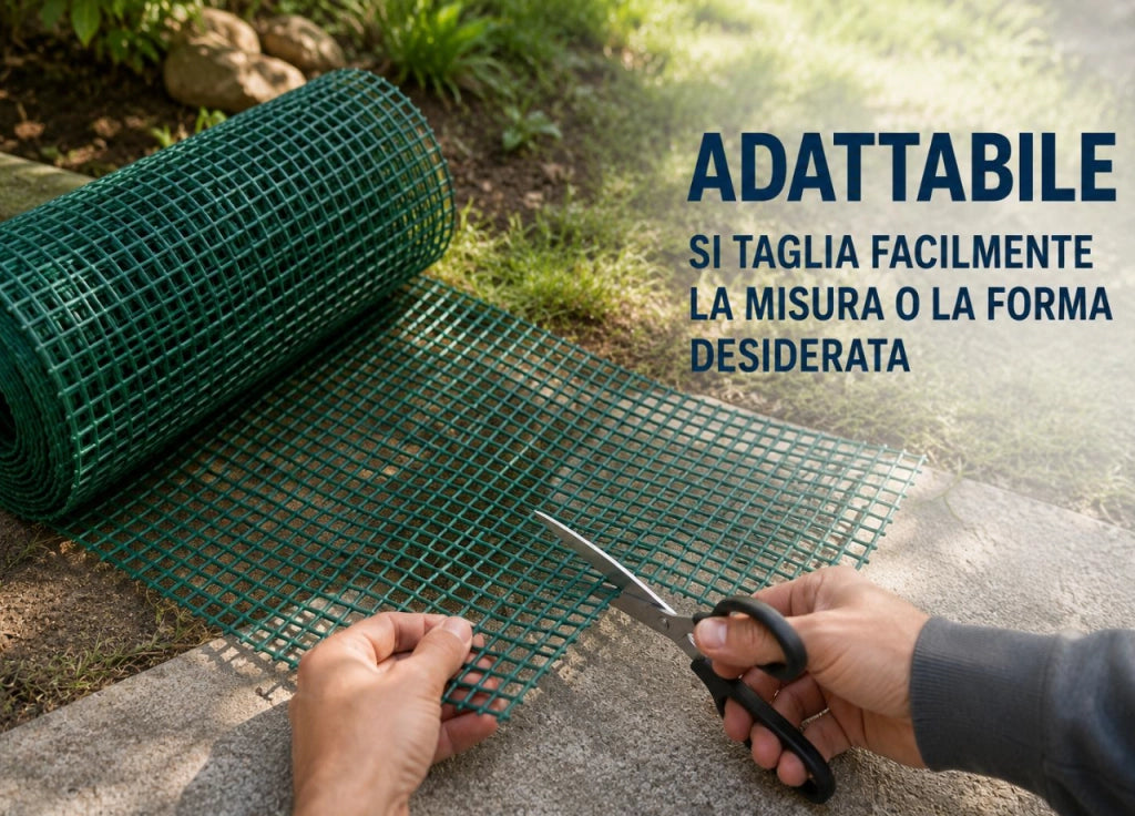 Rotolo Rete Metallica Outdoor Da Esterno Per Recinzioni Elettrosaldata Verde - 1x5mt-5x5mm - Verde