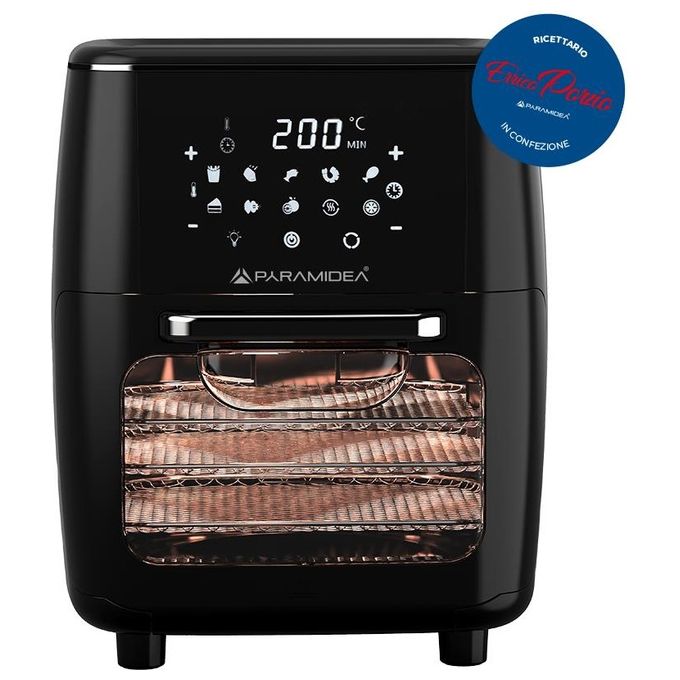 Pyramidea AF1208 friggitrice Singolo 12 L Indipendente 1700 W Friggitrice ad aria calda Nero