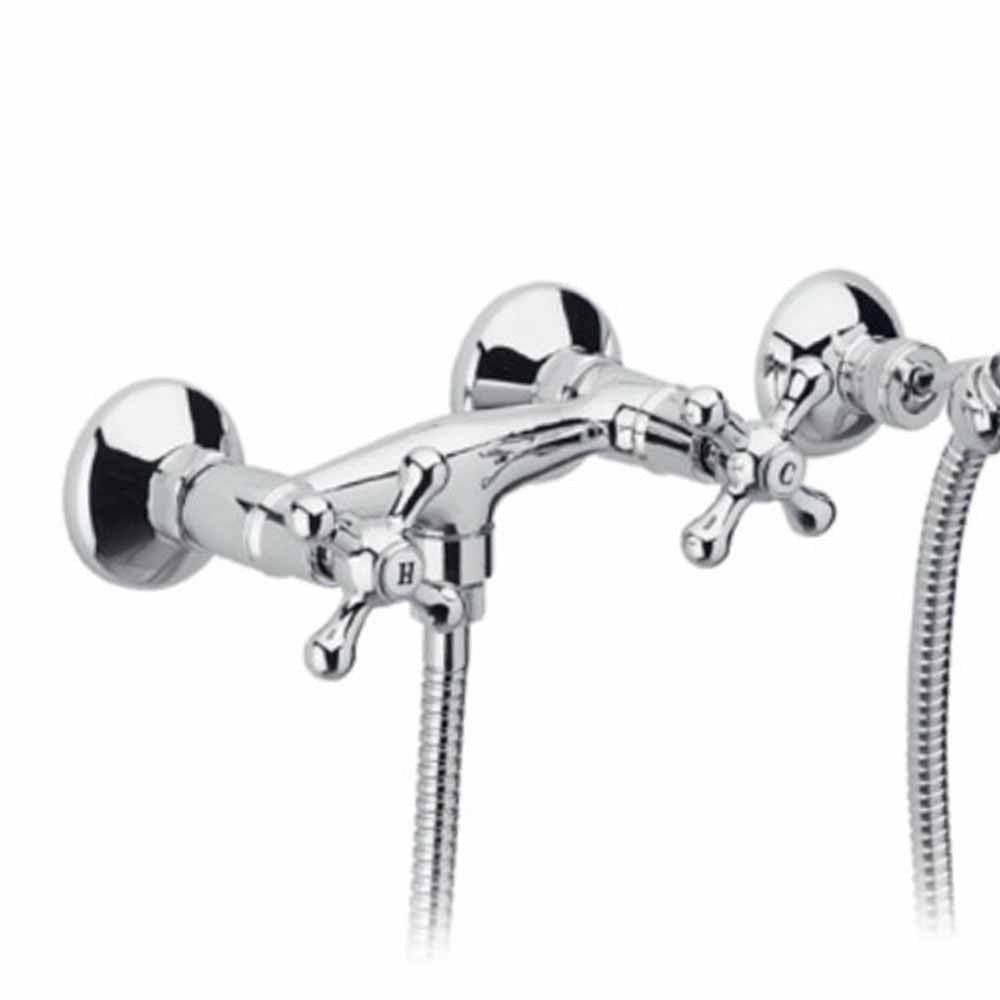 Rubinetto doccia a muro con doccia duplex - serie liberty