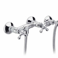 Rubinetto doccia a muro con doccia duplex - serie liberty