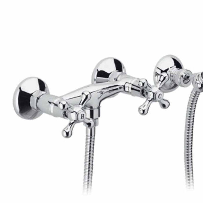 Rubinetto doccia a muro con doccia duplex - serie liberty