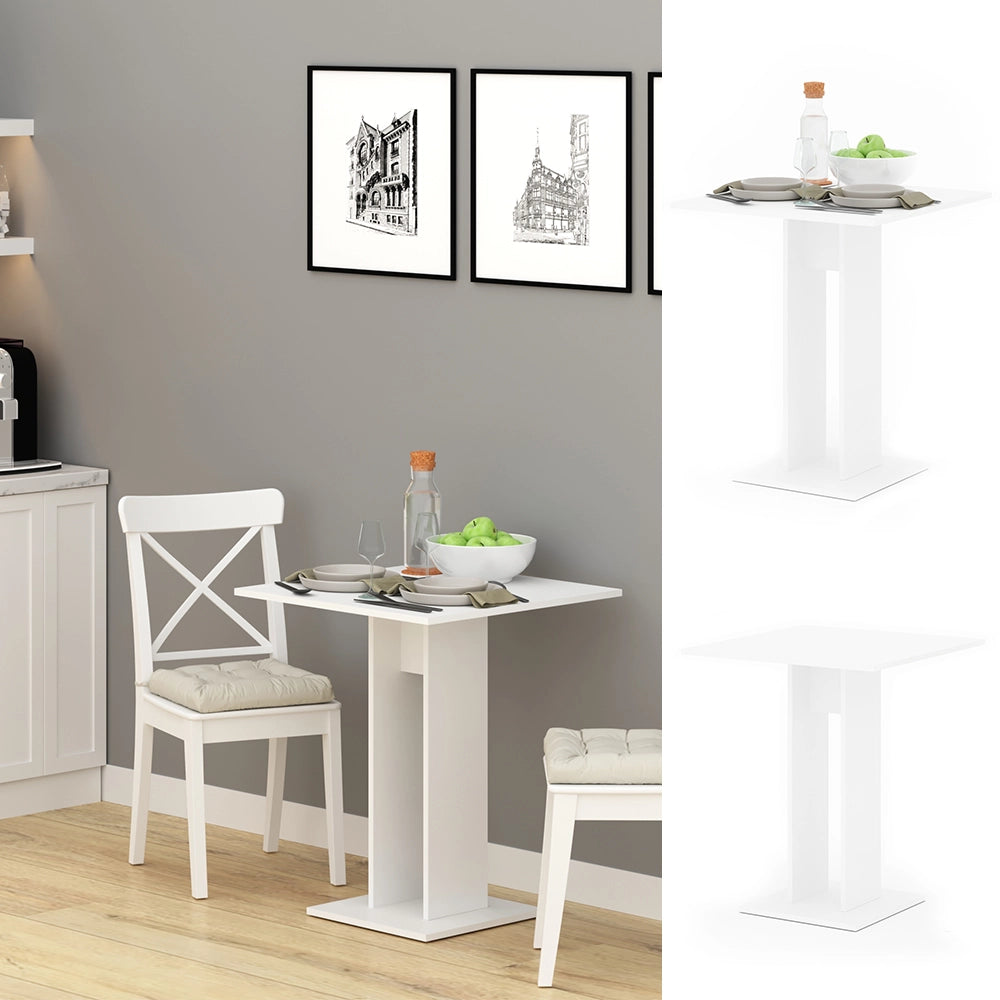 Vicco Tavolo da pranzo Bianco 65 x 65 cm