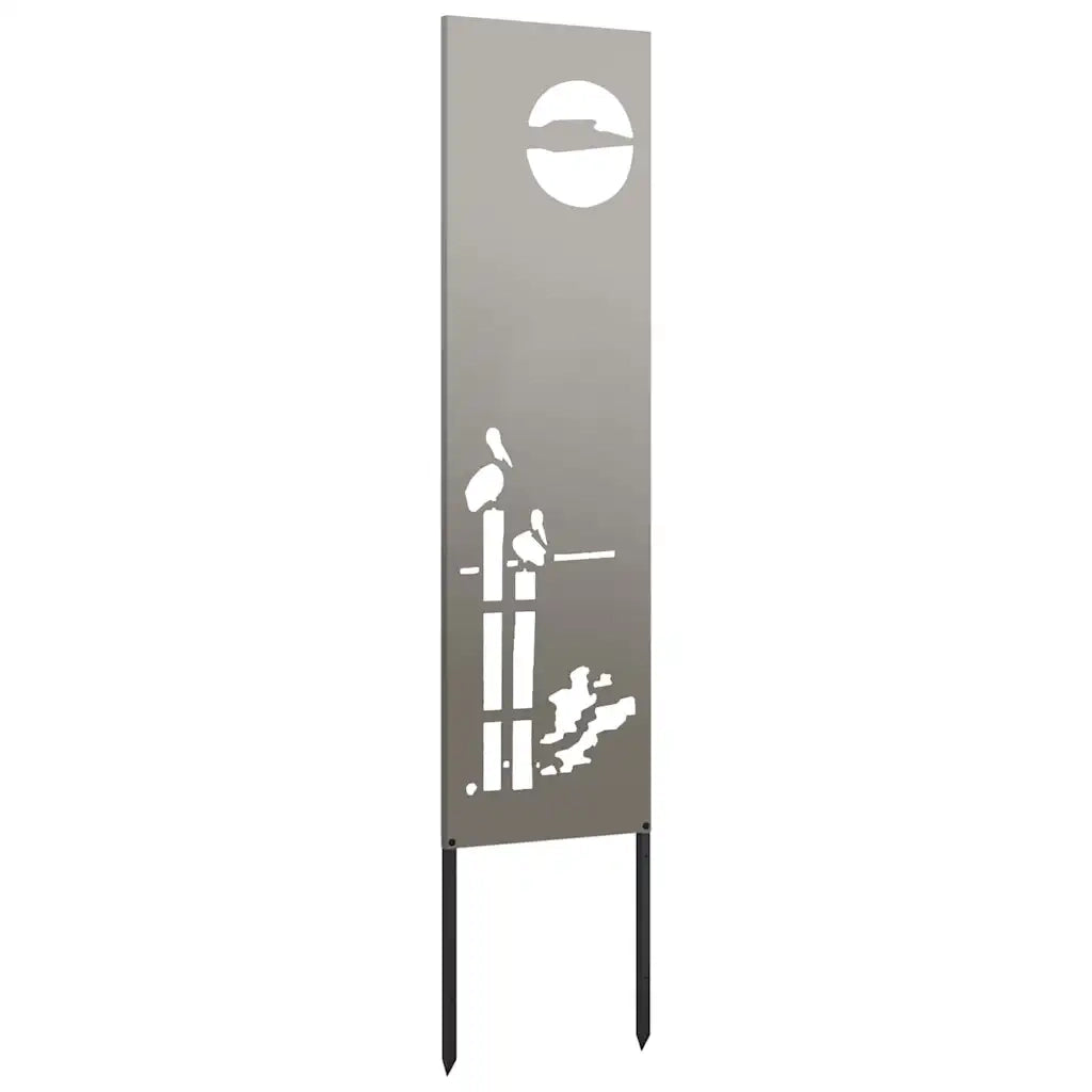 vidaXL Pannello Decorativo da Giardino Altro Ruggine 32 x 140 cm