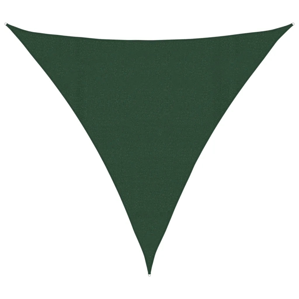 Vela Parasole-Telo Ombra-Vela Ombreggiante 160 g/m2 Verde Scuro 4,5x4,5x4,5 m in HDPE