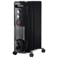 Argoclima WARM BLACK TT 9 Interno Bianco 2400 W Riscaldatore ambiente elettrico a olio