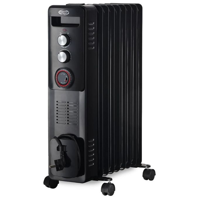 Argoclima WARM BLACK TT 9 Interno Bianco 2400 W Riscaldatore ambiente elettrico a olio