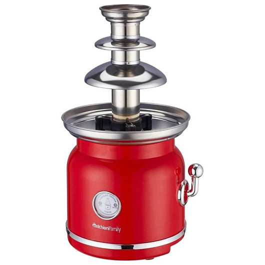 Melchioni 118370003 fontana di cioccolato Rosso, Acciaio inox 90 W