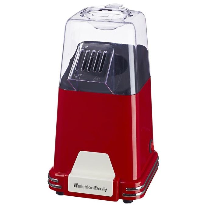 Melchioni 118370001 macchina per popcorn Rosso, Trasparente 0,057 L 1100 W