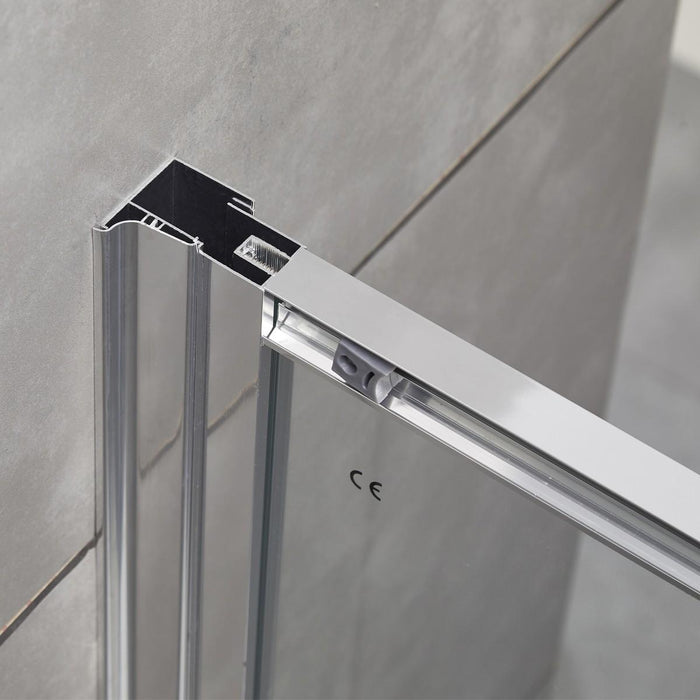 Porta Parete Doccia 170 cm 2 Ante Scorrevoli in Cristallo Trasparente 6mm H195 Bonussi Giuly