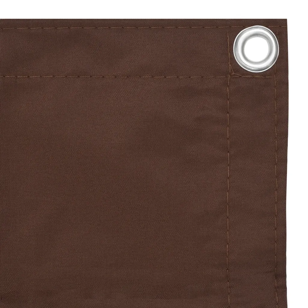 Paravento da Balcone Marrone 90x300 cm in Tessuto Oxford 135072