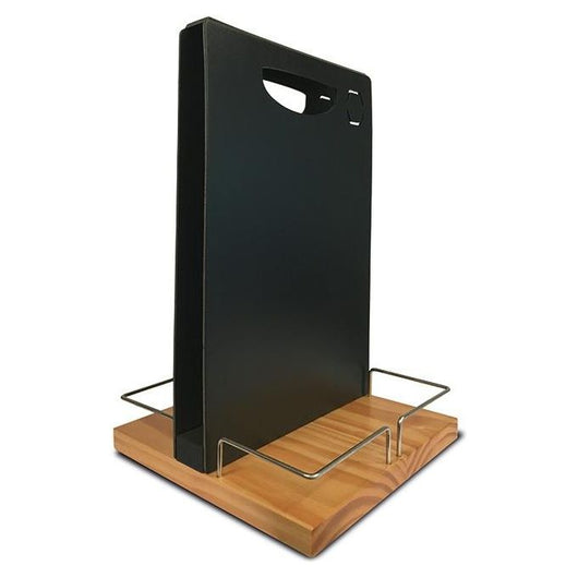 Securit Table Caddy Libera installazione Metallo, Legno Nero, Argento