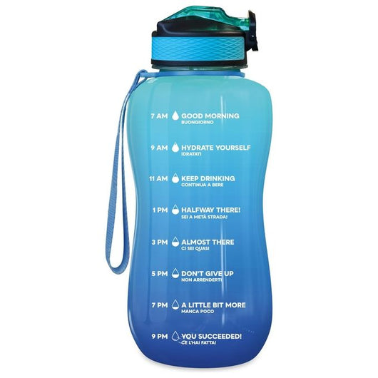 The Steel Bottle Borraccia Motivazionale MWB #3-BLUE&AQUAMARINE