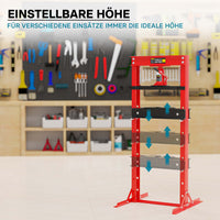 Pressa idraulica da officina 12t Pressa a telaio per cuscinetti