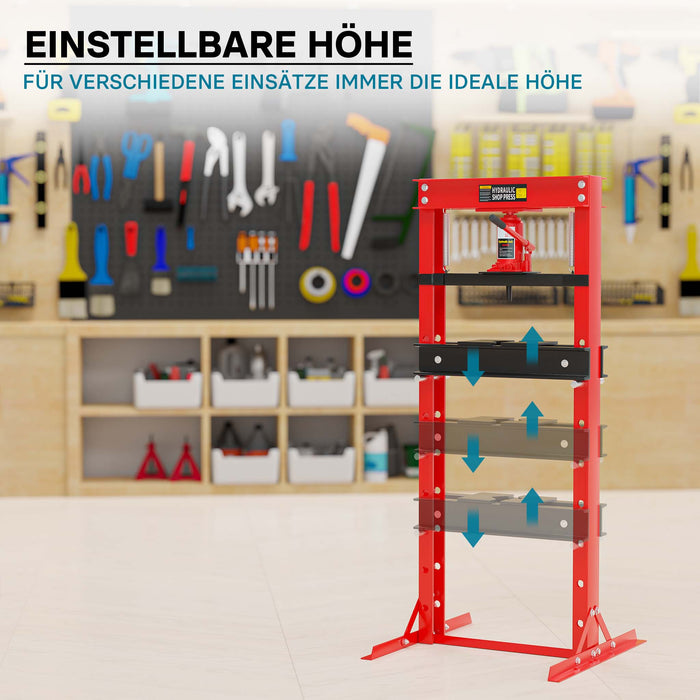 Pressa idraulica da officina 12t Pressa a telaio per cuscinetti