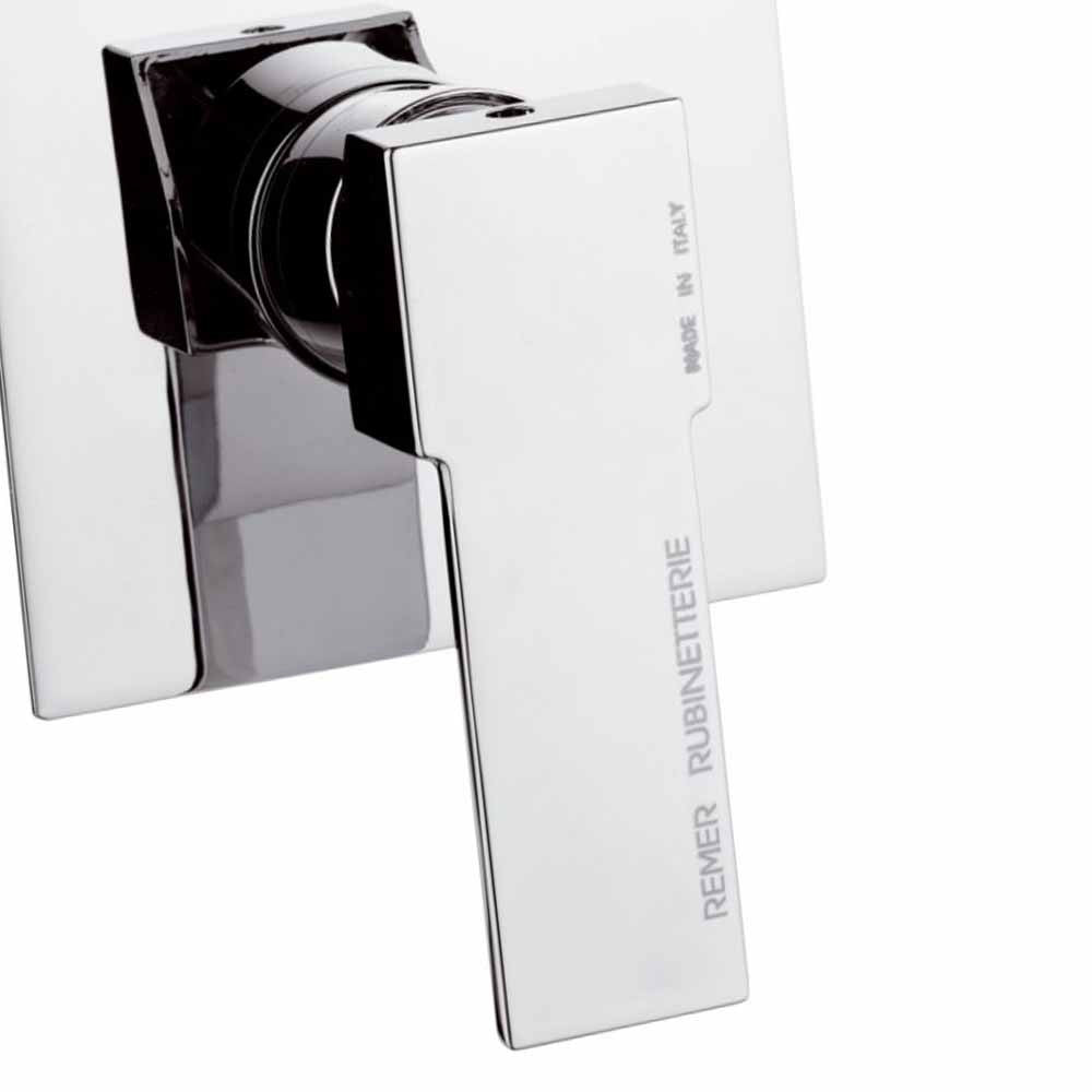 Rubinetto da incasso per vasca/doccia quadro - serie qubika