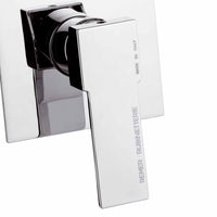 Rubinetto da incasso per vasca/doccia quadro - serie qubika