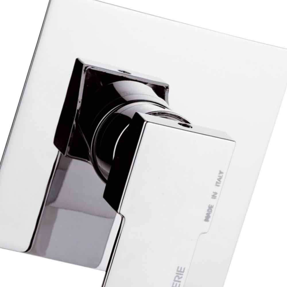 Rubinetto da incasso per vasca/doccia quadro - serie qubika