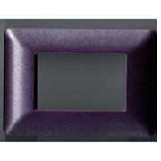 Trade Shop - Placchette Placche In Abs Per Serie Matix Bticino Compatibile 3 4 6 Moduli Color - Viola Metallizzato -6 Fori     -