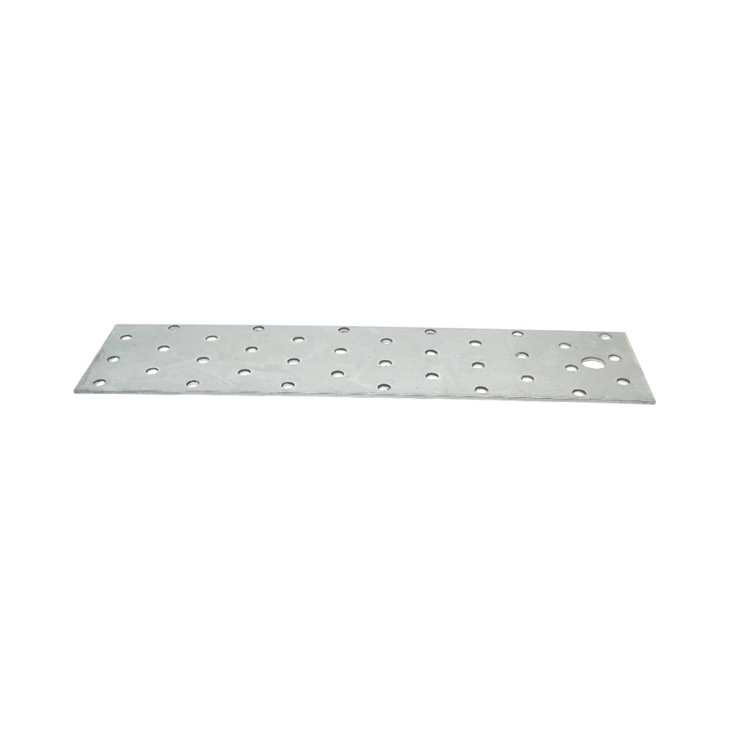 Piastra forata 60x240mm, spessore 2mm, acciaio zincato