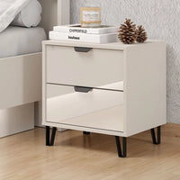 Scarlino, Comodino un Ripiano, 48x40x52h cm Beige