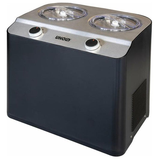 Unold Doppio Gelatiera compressore 2,4 L 250 W Nero, Acciaio satinato