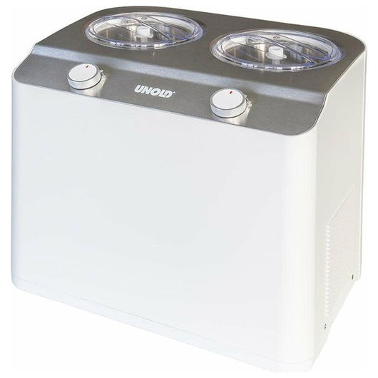 Unold Doppio Gelatiera compressore 2,4 L 250 W Acciaio satinato, Bianco