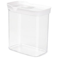 EMSA Optima Rettangolare Contenitore 1,6 L Trasparente, Bianco 1 pz