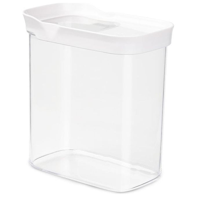EMSA Optima Rettangolare Contenitore 1,6 L Trasparente, Bianco 1 pz