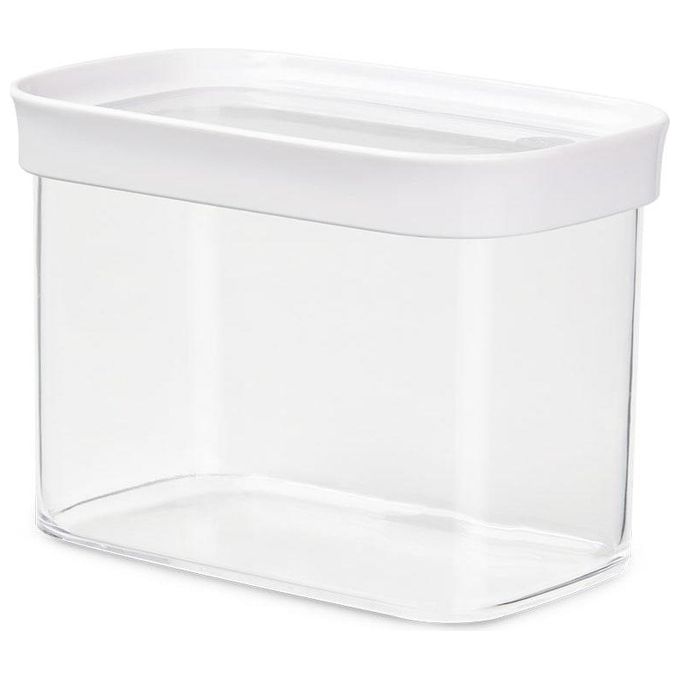 EMSA Optima Rettangolare Contenitore 1 L Trasparente, Bianco 1 pz