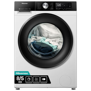 Hisense WD3S8043BW3 lavasciuga Libera installazione Caricamento frontale Bianco D