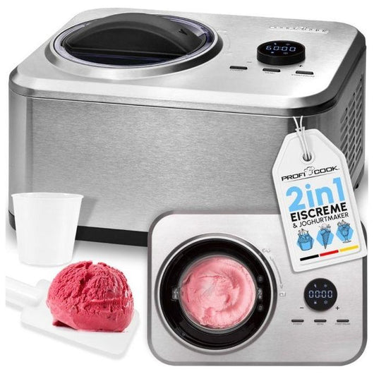 ProfiCook PC-ICM 1268 Gelatiera compressore 1,5 L 150 W Acciaio inox